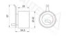 DAEWOO 1281081400000 Tensioner Pulley, timing belt